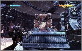 Na koniec maszyna odkryje swój generator zasilania [1], który zacznij ostrzeliwać - - Część 2 - Przewaga w wojnie (3) - Opis przejścia - Transformers: Wojna o Cybertron - poradnik do gry
