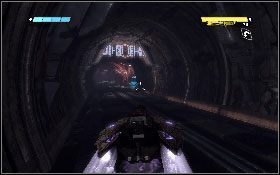 Udaj się do kolejowego tunelu, poczekaj, aż przejedzie po nim pociąg, po czym zacznij jechać przed siebie po szynach - - Część 3 - Zniszczenie Iacon (2) - Opis przejścia - Transformers: Wojna o Cybertron - poradnik do gry