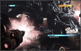 Gdyby w którymś momencie walki Ratchet został ranny, to natychmiast do niego podbiegnij i zacznij go naprawiać [1], wciskając klawisz E - - Część 8 - Do rdzenia (2) - Opis przejścia - Transformers: Wojna o Cybertron - poradnik do gry