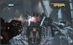 Po zniszczeniu celów na brzuchu czeka na ciebie trzecia część pojedynku - - Część 10 - Jeden przetrwa... - Opis przejścia - Transformers: Wojna o Cybertron - poradnik do gry