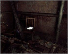 Zanim wejdziemy na następne piętro budynku, wysłuchujemy magnetofonu , który leży tuż przed schodami [1] - - Dzielnica Robotnicza (2) | Opis przejścia Singularity - Singularity - poradnik do gry