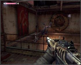 Biegnąc za nim dalej, dotrzemy do zablokowanych drzwi [1] - - Dzielnica Robotnicza (6) | Opis przejścia Singularity - Singularity - poradnik do gry