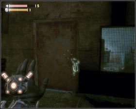 Zaraz za pobliskimi drzwiami odwracamy się w lewo - - Magazyny (2) | Opis przejścia Singularity - Singularity - poradnik do gry