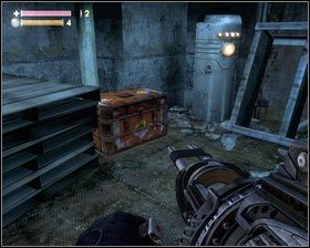 Przejście jest zamknięte, ale Katia szybko poradzi sobie z zamkiem [1] - - Magazyny II (2) | Opis przejścia Singularity - Singularity - poradnik do gry