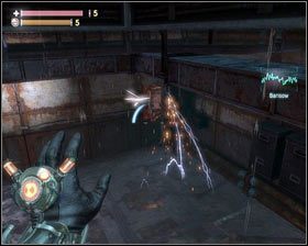 Woda jest pod napięciem [1], więc zanim zejdziemy na dół, naprawiamy zepsuty fragment instalacji [2] - - Perła (3) | Opis przejścia Singularity - Singularity - poradnik do gry