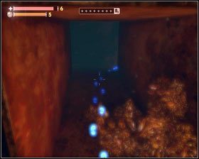 Po ich otwarciu opróżniamy pomarańczową skrzynię [1] i zanurzamy się pod wodę - - Perła (3) | Opis przejścia Singularity - Singularity - poradnik do gry