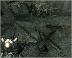 Możemy teraz wrócić na górę i pójść w zaznaczonym przez Czasosygnał kierunku [1] - - Kompleks przetwórczy (1) | Opis przejścia Singularity - Singularity - poradnik do gry