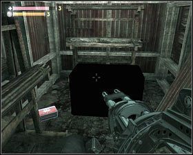 Wydawszy nadmiary pierwiastka, opuszczamy budynek, otwartą wcześniej bramą [1] - - Kompleks przetwórczy (2) | Opis przejścia Singularity - Singularity - poradnik do gry