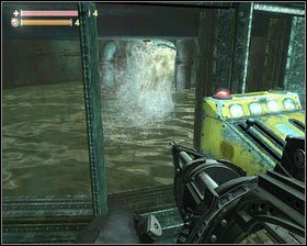 W pomieszczeniu na szczycie otwieramy szafkę z amunicją [1], a następnie używamy przełącznika, który zwiększy ilość wody [2] - - Kompleks przetwórczy (2) | Opis przejścia Singularity - Singularity - poradnik do gry