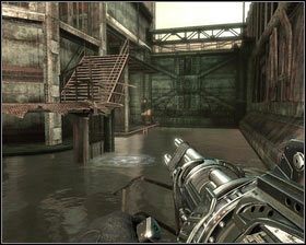 Podnosimy wszystko, a następnie opuszczamy pomieszczenie przez znajdujące się niedaleko drzwi [1] - - Kompleks przetwórczy (3) | Opis przejścia Singularity - Singularity - poradnik do gry