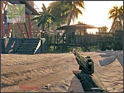 Jedyna znajdźka (1) na tym poziomie znajduje się u podstawy wieży radiowej stojącej nieopodal Hummera, przy którym zdjąłeś dwóch niedobruchów (obrazek #10 w opisie przejścia misji) - - Misja 3 - Niebezpieczne tereny | Informacje wywiadowcze Sniper Ghost Warrior - Sniper: Ghost Warrior - poradnik do gry