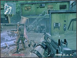 Trzecią znajdźkę (3) na tym poziomie zdobędziesz również przeczesując pomalowane na żółto kontenery/budynki niedaleko tego, w którym ukryto ładunki wybuchowe - - Misja 15 - Ostateczna rozgrywka | Informacje wywiadowcze Sniper Ghost Warrior - Sniper: Ghost Warrior - poradnik do gry