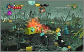 Zlikwiduj chochlika zaklęciem (IM ) - podnieś kurek i umieść go w beczce, która napełni wiadro wodą - Puchar świata w quidditchu | Opis przejścia - Rok 4 | LEGO Harry Potter Lata 1-4 - LEGO Harry Potter Lata 1-4 - poradnik do gry