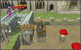 Przejdź na lewo - po drodze spotkasz jeszcze jednego Dementora (EP ), pozbądź się diabelskich sideł (LS ) i przekręć pokrętło #1 - Poziom dodatkowy 8 | Skrytka Gringotta | LEGO Harry Potter Lata 1-4 - LEGO Harry Potter Lata 1-4 - poradnik do gry