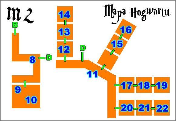 8 - Mapa Hogwartu | Podstawy LEGO Harry Potter Lata 1-4 - LEGO Harry Potter Lata 1-4 - poradnik do gry