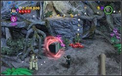 Profesor Sinistra: Po przekroczeniu stawu znajdziesz czarną gablotę, którą zniszcz zaklęciem (DM ) - Śladem pająków | Bonusy - Rok 2 | LEGO Harry Potter Lata 1-4 - LEGO Harry Potter Lata 1-4 - poradnik do gry