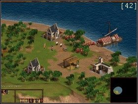 Najpierw musimy udać się do osady pirackiej po posiłki [41] - Zatoka Darieńska | Kampania Angielska | Kozacy Europejskie Boje - Kozacy: Europejskie Boje - poradnik do gry