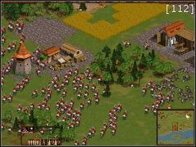 Teraz możemy udać się jakąkolwiek jednostką na zachód od głównej bazy (centrum) - Rozejm | Kampania Ukraińska | Kozacy Europejskie Boje - Kozacy: Europejskie Boje - poradnik do gry