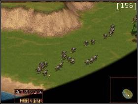 Zaraz po rozpoczęciu gry zbieramy szybko nasze wojsko i ładujemy je na transportowce by po chwili jak najszybciej przerzucić nasze siły na przeciwległy brzeg - Zusmarhausen | Kampania Francuska | Kozacy Europejskie Boje - Kozacy: Europejskie Boje - poradnik do gry