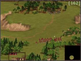 Naszym pierwszym zadaniem będzie udanie się do pobliskiego obozu (wschód) po wsparcie - Rebelia w Tuluzie | Kampania Francuska | Kozacy Europejskie Boje - Kozacy: Europejskie Boje - poradnik do gry