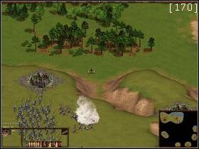 Standardowo już najpierw staramy się pozbyć wież, później ostrzeliwujemy najbliższe wojsko i na koniec rozwalamy mur by rozprawić się z pozostałymi żołnierzami - Rebelia w Tuluzie | Kampania Francuska | Kozacy Europejskie Boje - Kozacy: Europejskie Boje - poradnik do gry