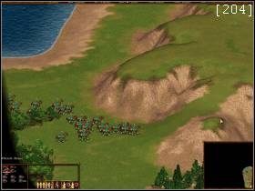 Rozpoczynamy z kilkoma chłopami na jednym z dwóch półwyspów - na drugim znajdują się Szwedzi - Morze Bałtyckie | Kampania Rosyjska | Kozacy Europejskie Boje - Kozacy: Europejskie Boje - poradnik do gry