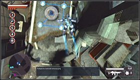 Zbliż się do krawędzi tak by stać na południowy-zachód od budynku z jednostką absorpcyjną #1 - Jednostki absorpcyjne (3) | Zadania kluczowe | Crackdown 2 - Crackdown 2 - poradnik do gry
