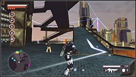 Miejsce wezwania śmigłowca znajduje się na jednej z wyższych platform w siedzibie Agencji - Finał - Włączenie ostatniej latarni | Zadania kluczowe | Crackdown 2 - Crackdown 2 - poradnik do gry