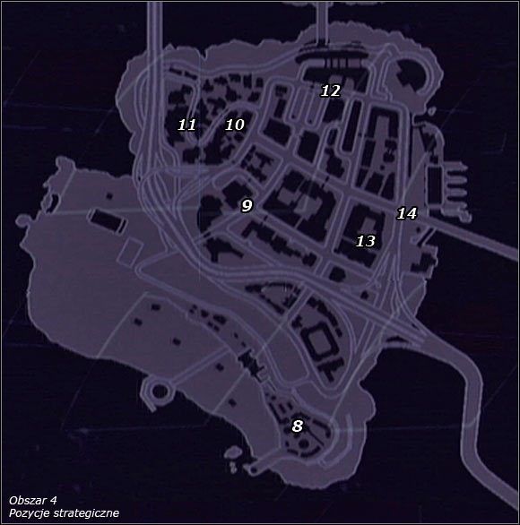 4 - Pozycje strategiczne - Mapy | Zadania drugorzędne | Crackdown 2 - Crackdown 2 - poradnik do gry