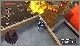 W trakcie staczanych tu walk musisz uważać na wrogów z granatnikami oraz na operatorów stacjonarnych działek #1 , rozlokowanych na bardziej oddalonych dachach - Pozycje strategiczne (2) | Zadania drugorzędne | Crackdown 2 - Crackdown 2 - poradnik do gry