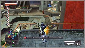 Z jednego z kolejnych dachów powinieneś dostrzec niżej położony balkonik z nagraniem #1 - Notatki dźwiękowe (2) | Zadania drugorzędne | Crackdown 2 - Crackdown 2 - poradnik do gry