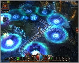 Ostatnia i najgroźniejsza umiejętnością Brinka to tworzenie na ziemi potężnych kryształów lodu [1] - - Kopalnia Orden - poziomy 1-4 | Opis przejścia Torchlight - Torchlight - poradnik do gry