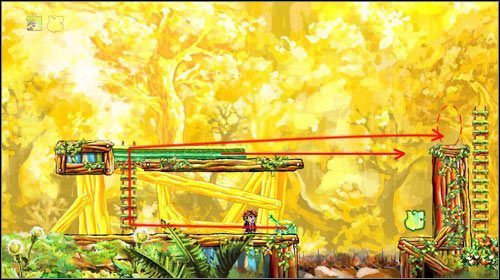 Idź w prawo, dotrzesz do kolejnej dźwigni - The Ground Beneath Her Feet | World 3 | Braid - Braid - poradnik do gry