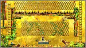 Na dole przejdź na drugą stronę - musisz jeszcze bardziej uważać, gdyż prócz pocisków z armat wylatują króliki i stwory - A Tingling | World 3 | Braid - Braid - poradnik do gry