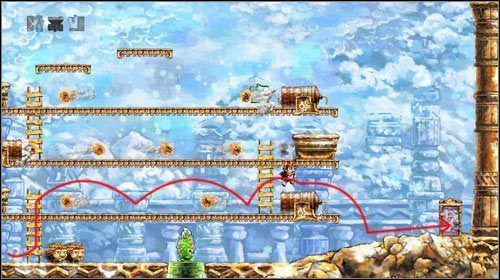 Zeskocz na dół i wyjdź po pierwszej drabince - Jumpman | World 4 | Braid - Braid - poradnik do gry