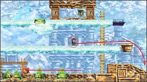 Przejdź nad dwoma roślinami korzystając z platformy - Movement, Amplified | World 4 | Braid - Braid - poradnik do gry