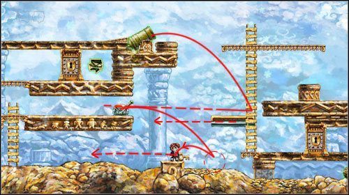 Podnieś klucz i udaj się na prawo - Fickle Companion | World 4 | Braid - Braid - poradnik do gry