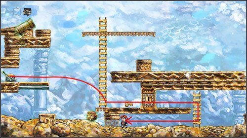 Podnieś z powrotem klucz i biegnij na prawo - Fickle Companion | World 4 | Braid - Braid - poradnik do gry