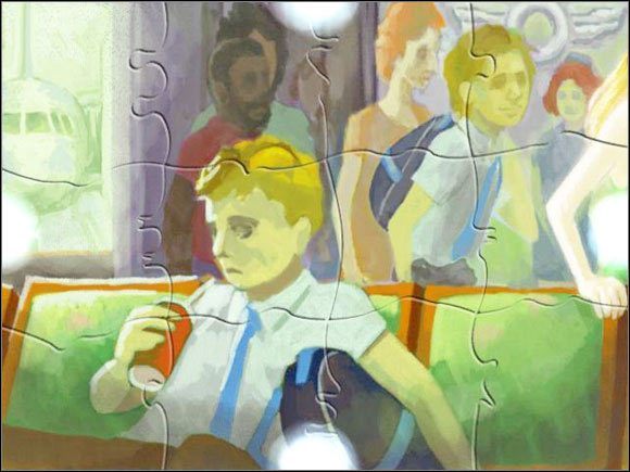 Po zebraniu wszystkich elementów układanki, powróć do domu i złóż wszystkie puzzle w obrazek zaprezentowany powyżej - Układanka | World 5 | Braid - Braid - poradnik do gry