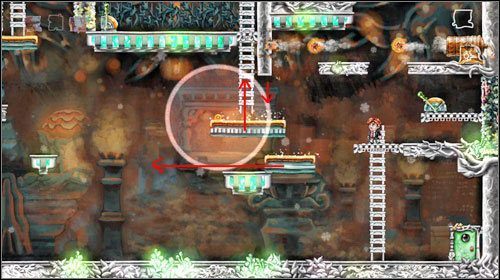 Dezaktywuj kulę i raz jeszcze uruchom dźwignię - Elevator Action | World 6 | Braid - Braid - poradnik do gry