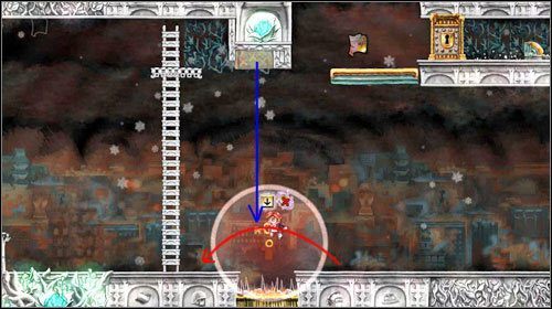 Cofnij czas do momentu gdy kula spowalniająca czas będzie tuż przy kluczu - In Another Castle | World 6 | Braid - Braid - poradnik do gry