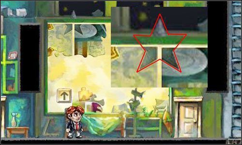 Aby zdobyć pierwszą gwiazdkę musisz zebrać cztery specyficzne fragmenty układanki - Mieszkanie | Alternatywne zakończenie | Braid - Braid - poradnik do gry