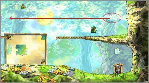 Wejdź do etapu poprzez drzwi z etapu kolejnego, czyli [World 2] Hunt - The Cloud Bridge | Alternatywne zakończenie | Braid - Braid - poradnik do gry