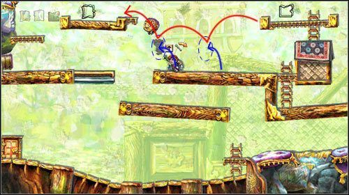 W końcu doprowadzisz go na platformę po lewej - Crossing the Gap | Alternatywne zakończenie | Braid - Braid - poradnik do gry