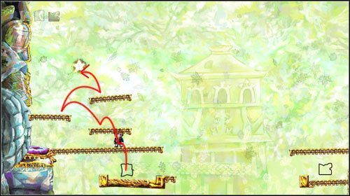 Ekran przesunie się wyżej, ujrzysz gwiazdkę - wskocz po platformach na górę - Crossing the Gap | Alternatywne zakończenie | Braid - Braid - poradnik do gry