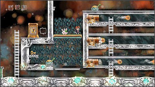 Zeskocz na dół i przełącz dźwignię zjeżdżając na dół - Elevator Action | Alternatywne zakończenie | Braid - Braid - poradnik do gry