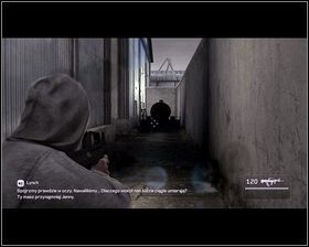 Po rozpoczęciu etapu [1] biegniemy cały czas prosto, trzymając się lewej strony placu - Rozdział 8 - Ucieczka z Szanghaju - Opis przejścia - Kane & Lynch 2: Dog Days - poradnik do gry