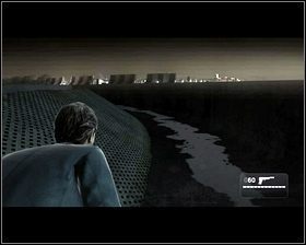 Schylamy się wtedy wciskając ctrl [1] i trzymając się maksymalnie prawej strony [2], powoli omijamy stojących na środku żołnierzy - Rozdział 11 - Bilet w jedną stronę (1) - Opis przejścia - Kane & Lynch 2: Dog Days - poradnik do gry