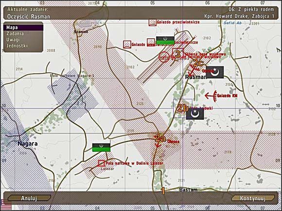 Uwaga: misję tę rozgrywasz zamiast Burzy piaskowej, ale tylko wtedy, gdy w Sezonie polowań zestrzelono twojego Apacza nad terytorium nieprzyjaciela, a ty, jako pilot tego śmigłowca, wpadłeś w ręce wroga - Misja 6B - Z piekła rodem (1) | Operacja Grot | ArmA II Operation Arrowhead - ArmA II: Operation Arrowhead - poradnik do gry