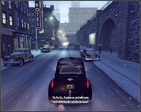 Przejażdżkę z Joe należy potraktować wyłącznie jako okazję do wstępnego zapoznania się z Empire Bay #1 #2 - Rozdział 2 - Nie ma jak w domu (1) | Opis przejścia Mafia II - Mafia II - poradnik do gry